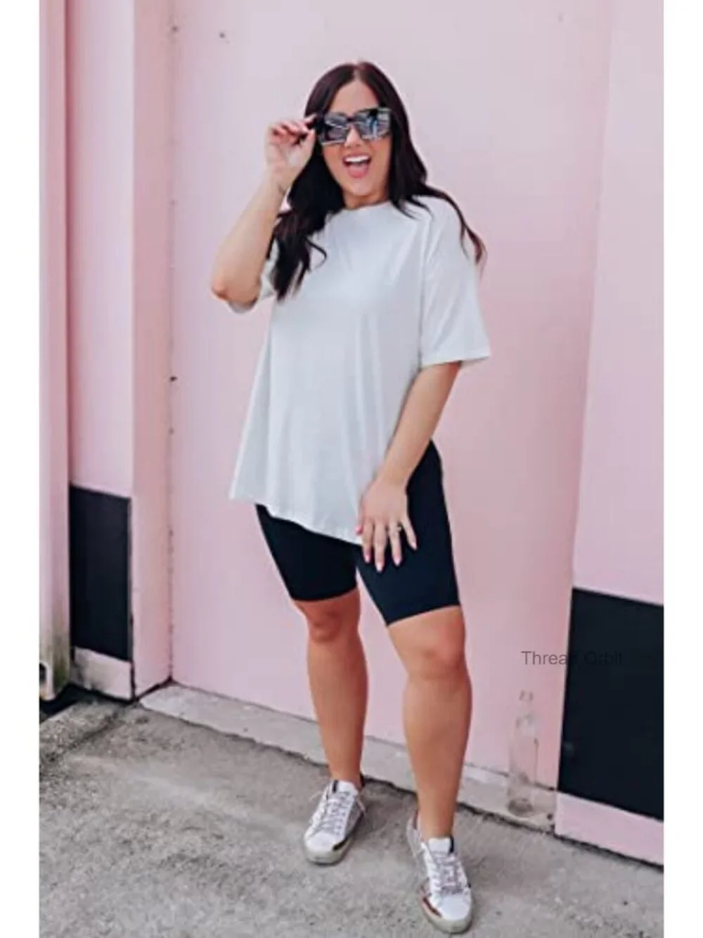 Plus Size High Waisted Biker Shorts 3 Pack with Tummy Control
